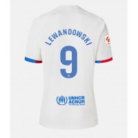 Zenski Nogometni Dres Barcelona Robert Lewandowski #9 Gostujuci 2023-24 Kratak Rukav